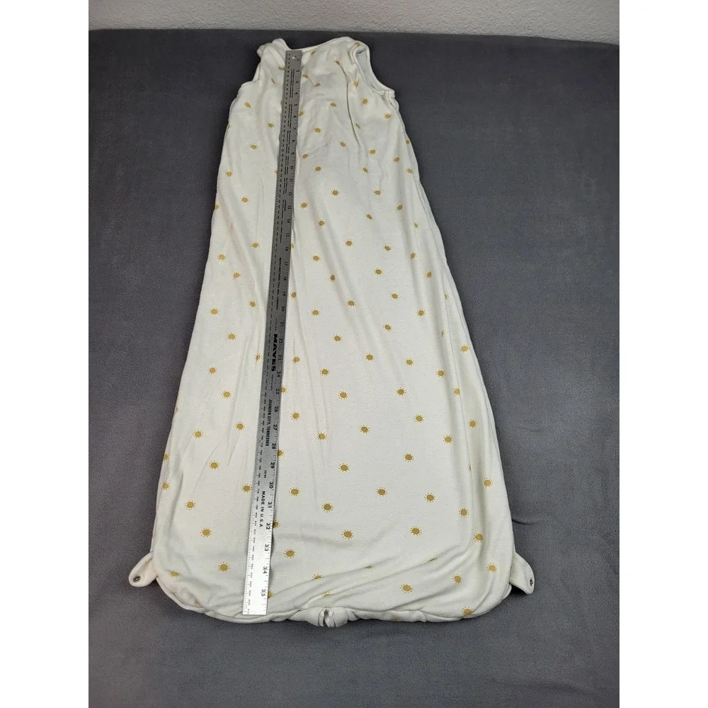 Mori Sleep Sack Baby 2 4Yr White Rayon Bamboo Full Zip AOP Sun‎ Design Light